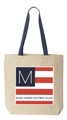 Make Americans Free Again! <br> Iconic 'M' tote bag